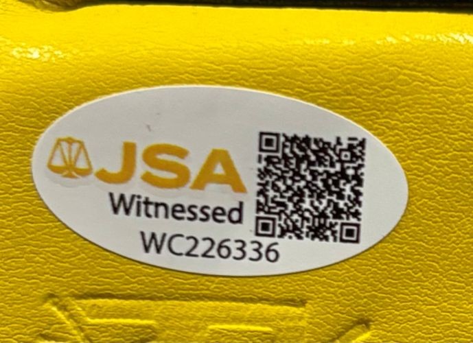 Mike Tyson Signed Left Hand Yellow Cleto Reyes Boxing Glove JSA QR Hologram