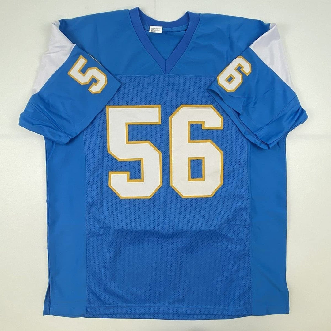 Autographed/Signed SHAWNE MERRIMAN San Diego Powder Blue Jersey BAS COA