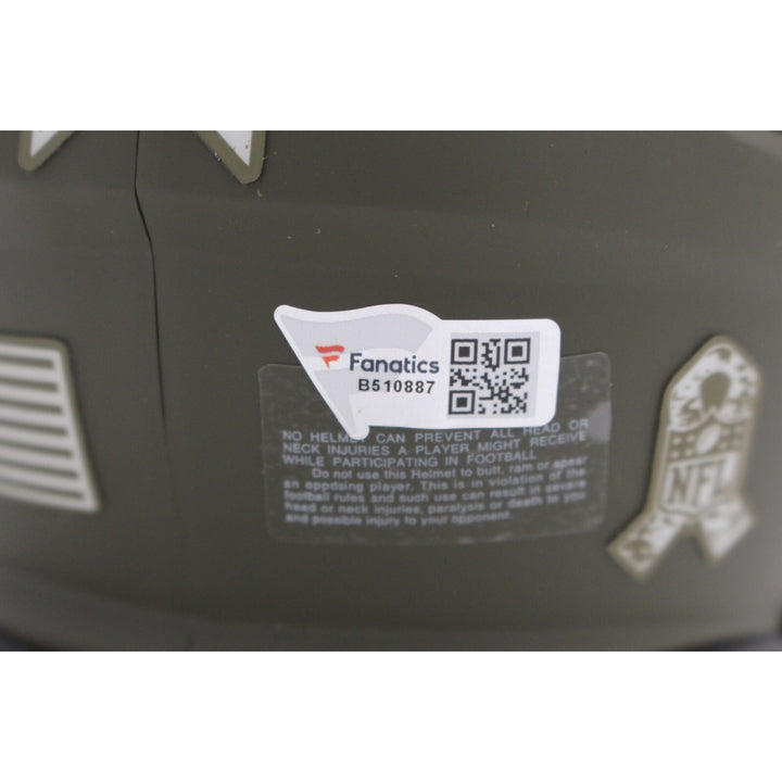 Aaron Rodgers Autographed Green Bay Packers 22 Salute Mini Helmet FAN 46633