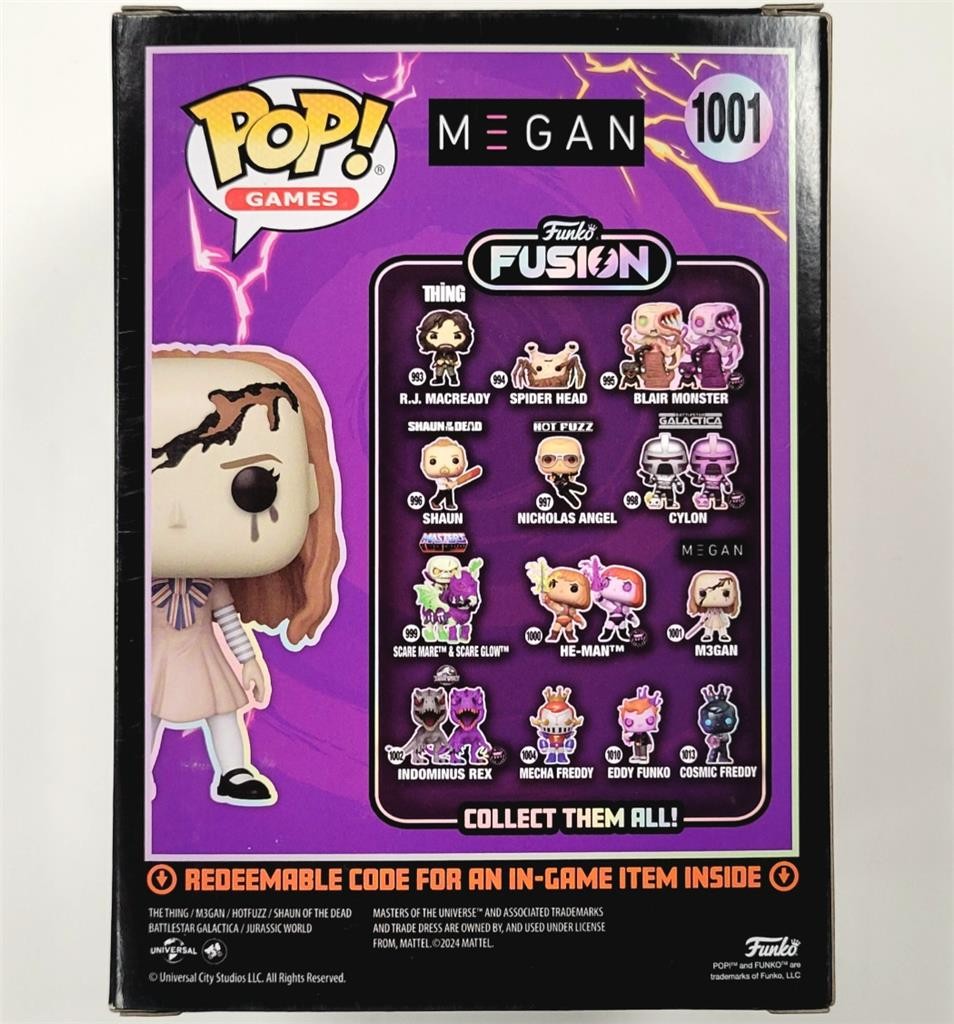 Jenna Davis signed Megan Funko Pop! 1001 M3GAN autograph ~ Beckett BAS