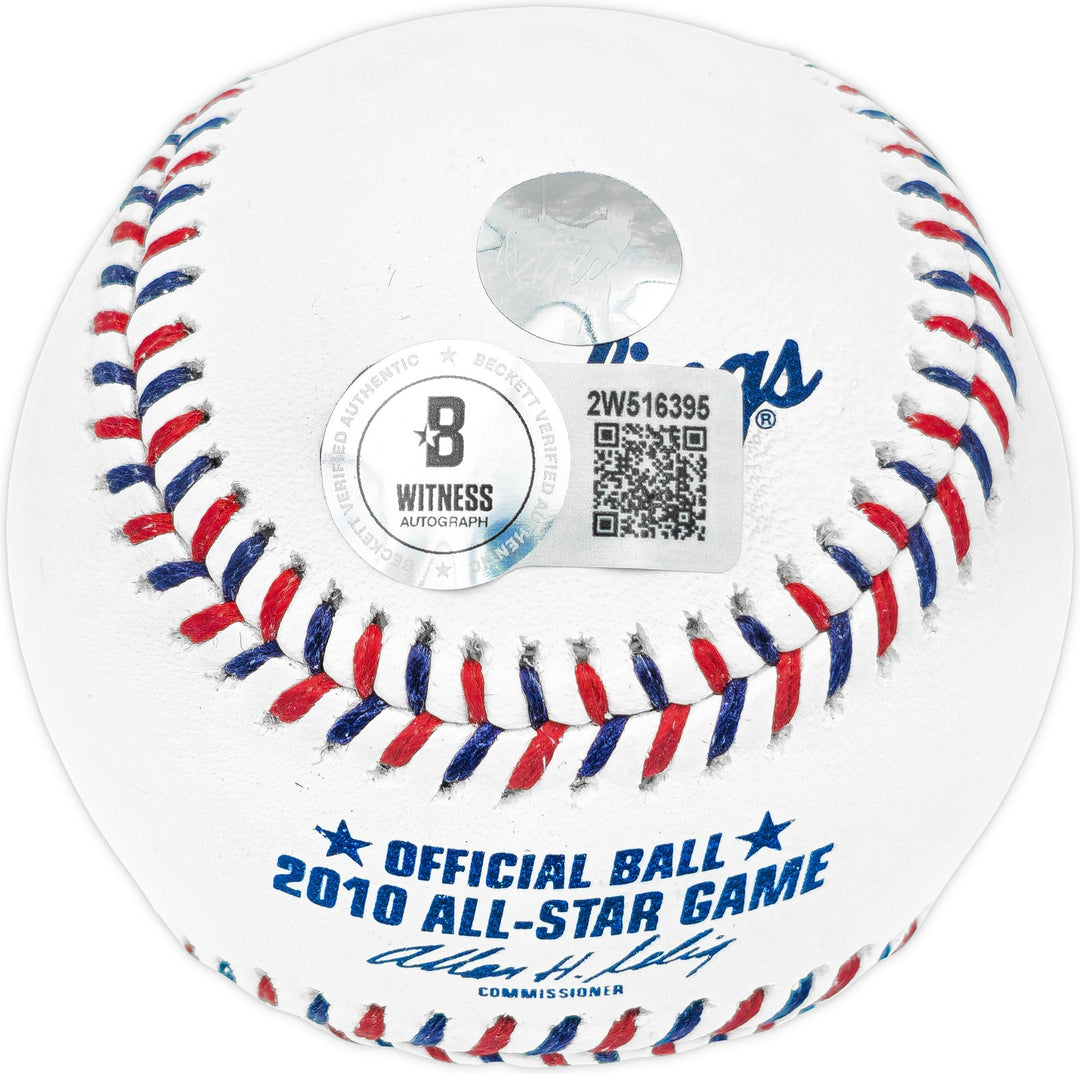 Ichiro Suzuki Signed 2010 ASG Logo MLB Game Baseball Mariners IS Holo