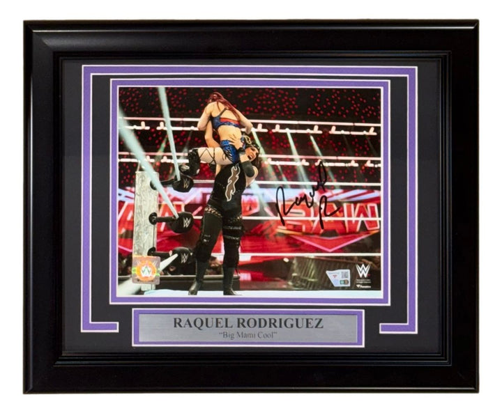 Raquel Rodriguez Signed Framed 8x10 WWE Photo Fanatics