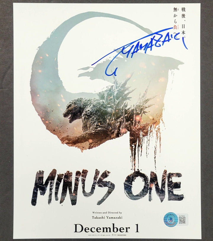 Takashi Yamazaki signed Godzilla Minus One 8x10 photo autograph Beckett BAS (B)