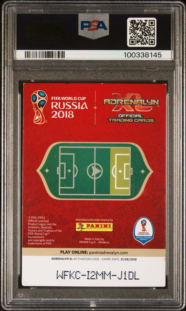 2018 Panini Adrenal YN XL Fifa World Cup Russia #151 Kylian Mbappe Signed Card P