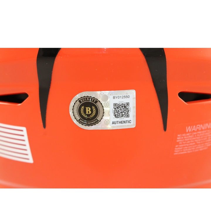 Tee Higgins Autographed Cincinnati Bengals Mid-Size Midi Helmet Beckett W 57929