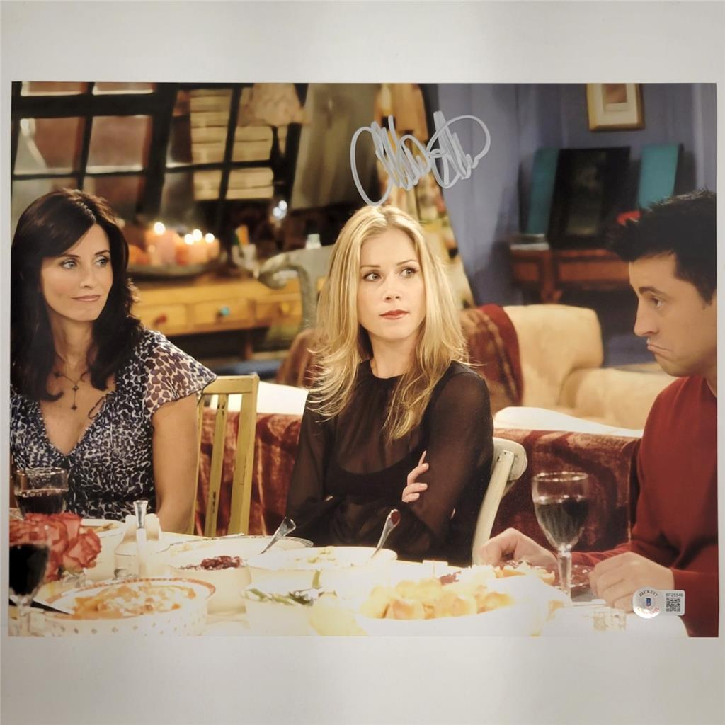 Christina Applegate signed 11x14 Photo Friends actress ~ Beckett BAS Holo