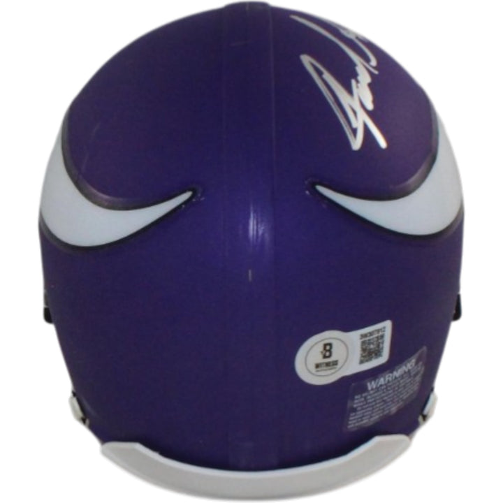 Jared Allen Autographed Minnesota Vikings VSR4 Mini Helmet HOF Beckett W 55178