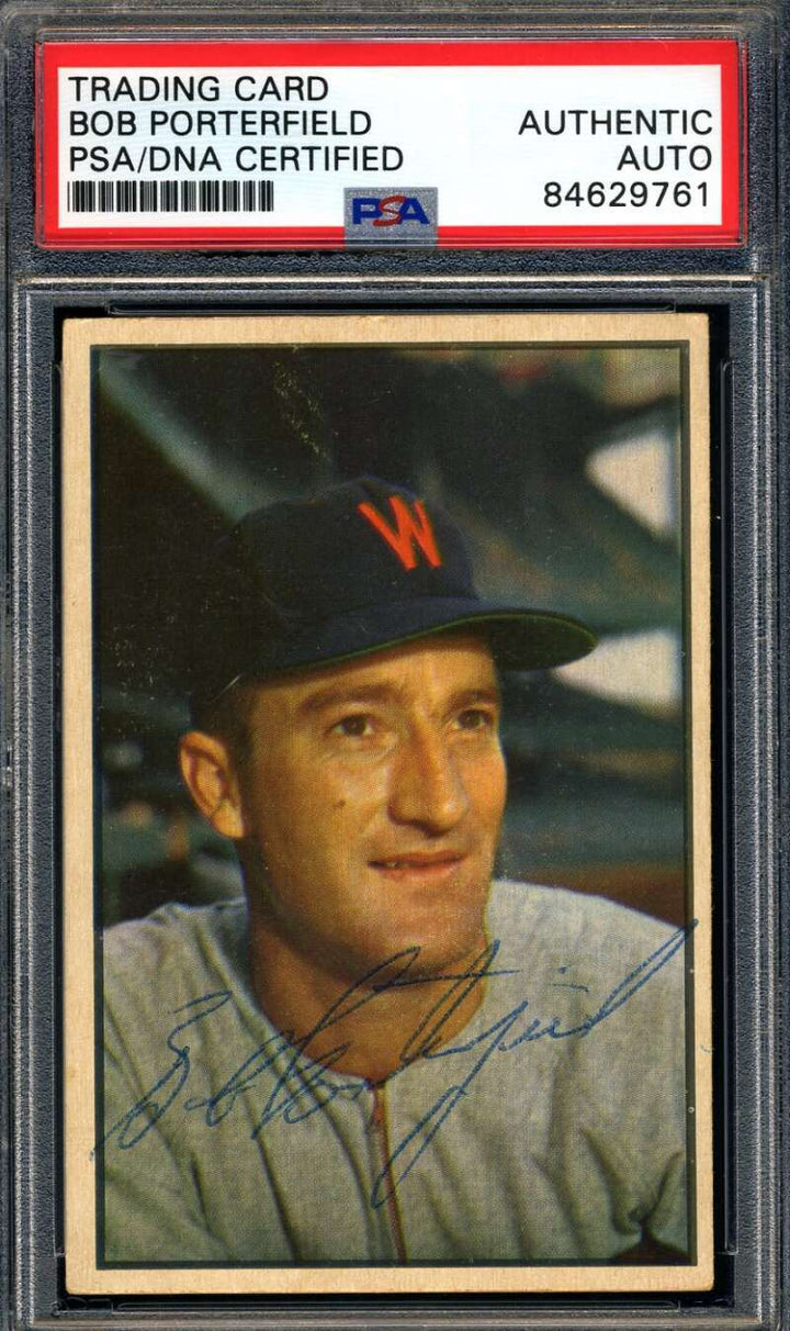 Bob Porterfield PSA DNA Signed 1953 Bowman Autograph