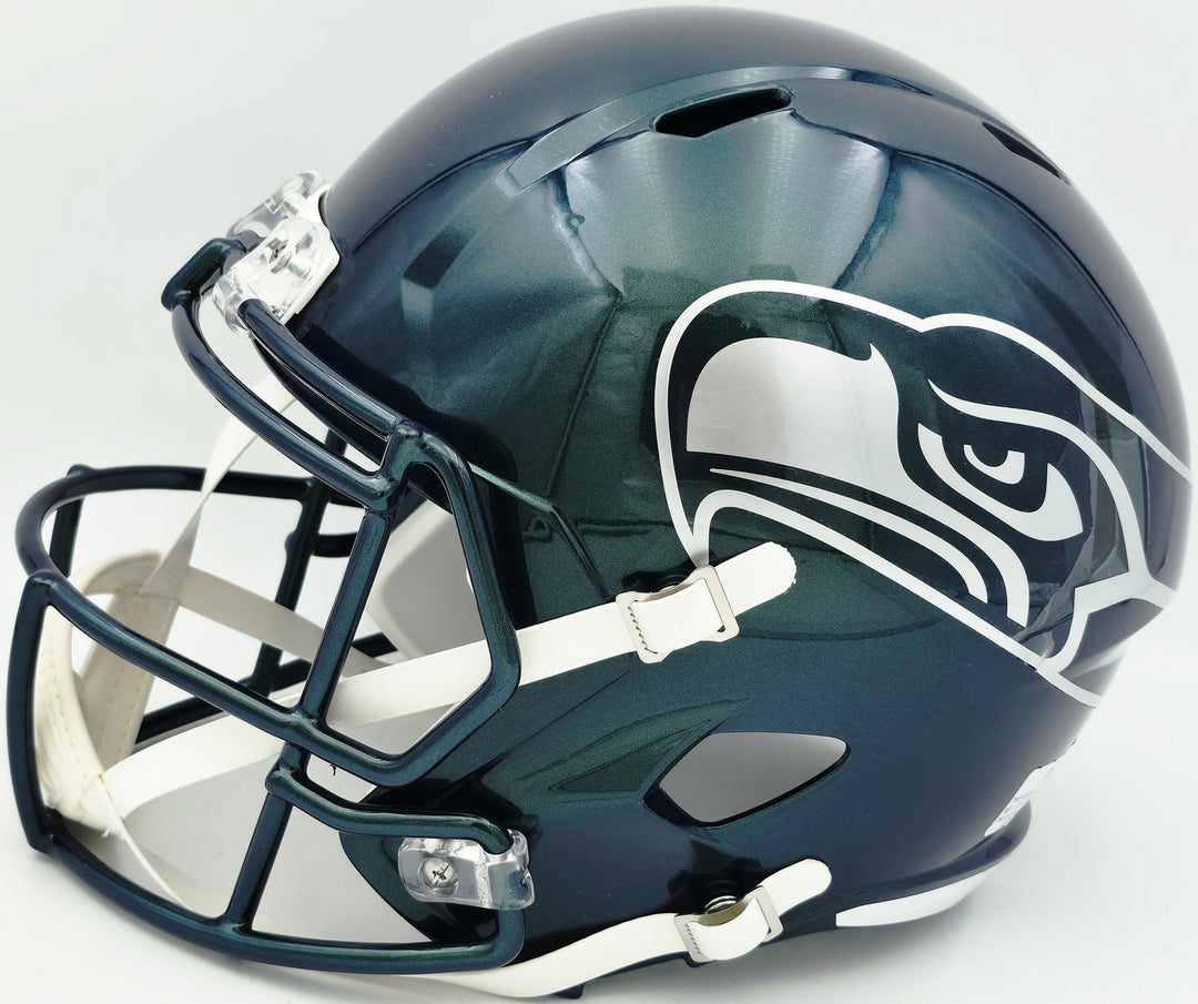 Sam Darnold Auto Seahawks Green Rivalries Full Size Speed Replica Helmet Beckett