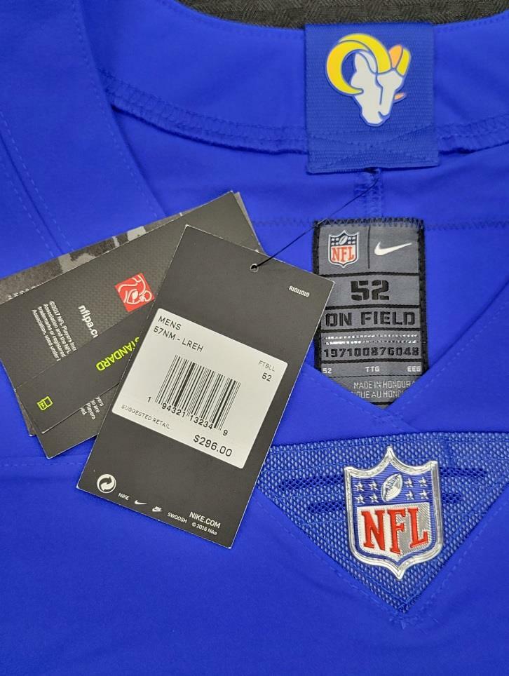 Matthew Stafford signed LA Rams Nike Vapor Elite On-Field Jersey BAS COA Beckett