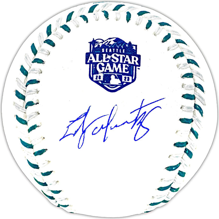 Edgar Martinez Signed 2023 All Star Game Logo Game Baseball Mariners Beckett Wit