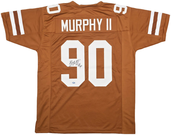 Texas Longhorns Byron Murphy II Autographed Orange Jersey MCS Holo