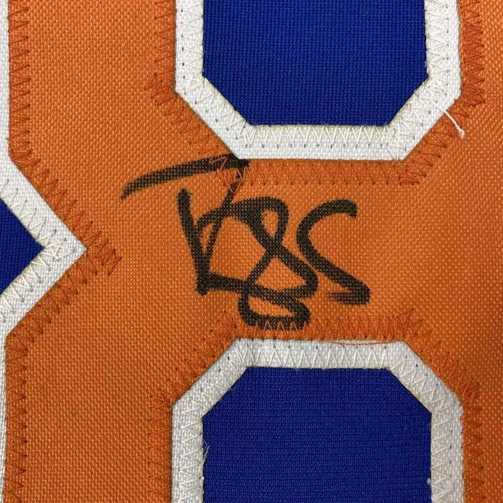 Autographed/Signed Darryl Strawberry New York Blue Jersey PSA/DNA COA