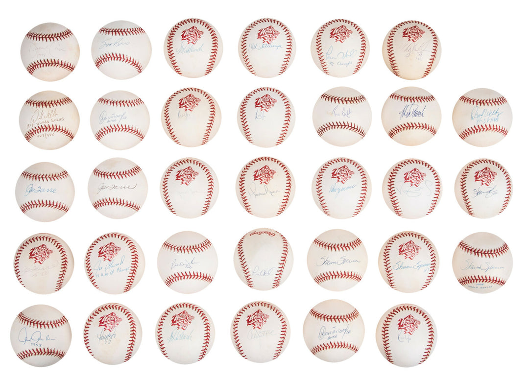 DARRYL STRAWBERRY SIGNED 1998 WORLD SERIES LOGO NY YANKEES BASEBALL AUTO w/ JSA