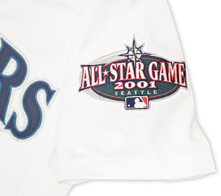 Mariners Ichiro Suzuki Auto White Auth Mitchell Ness 2001 AS Jersey 44 MLB Debut