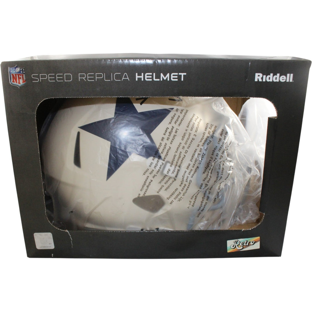 George Pickens Autographed/Signed Dallas Cowboys F/S Retro Helmet JSA 56180
