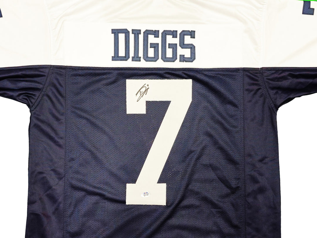 Dallas Cowboys Trevon Diggs Autographed Signed Blue & White Jersey PSA/DNA