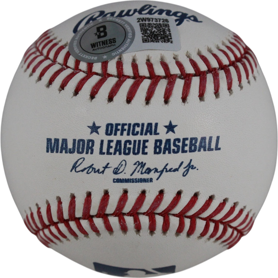 Eddie Murray Autographed Baltimore Orioles OML Ball AL ROY Beckett Witness 50289