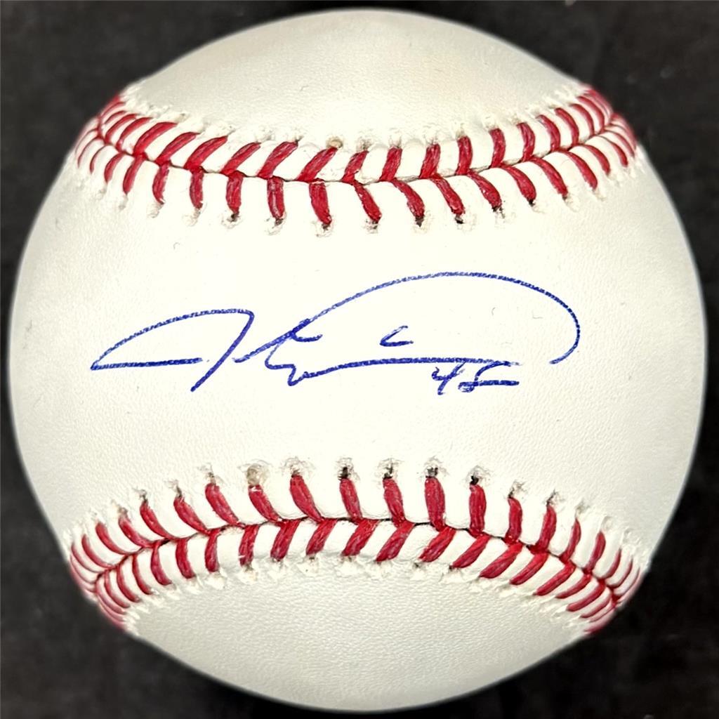 Jacob DeGrom signed Official MLB Baseball autograph auto Rangers ~ PSA COA