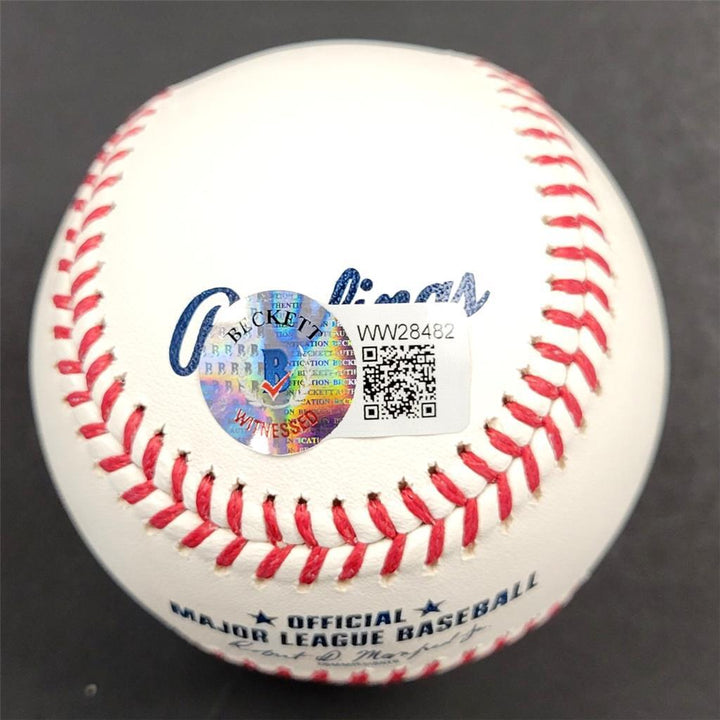 Adam Kennedy signed MLB Baseball autograph Angels Dodgers ~ BAS Beckett WIT Holo