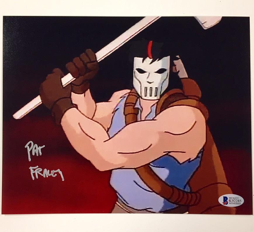 PAT FRALEY Signed CASEY JONES 8x10 Photo ~ BAS COA Teenage Mutant Ninja Turtles