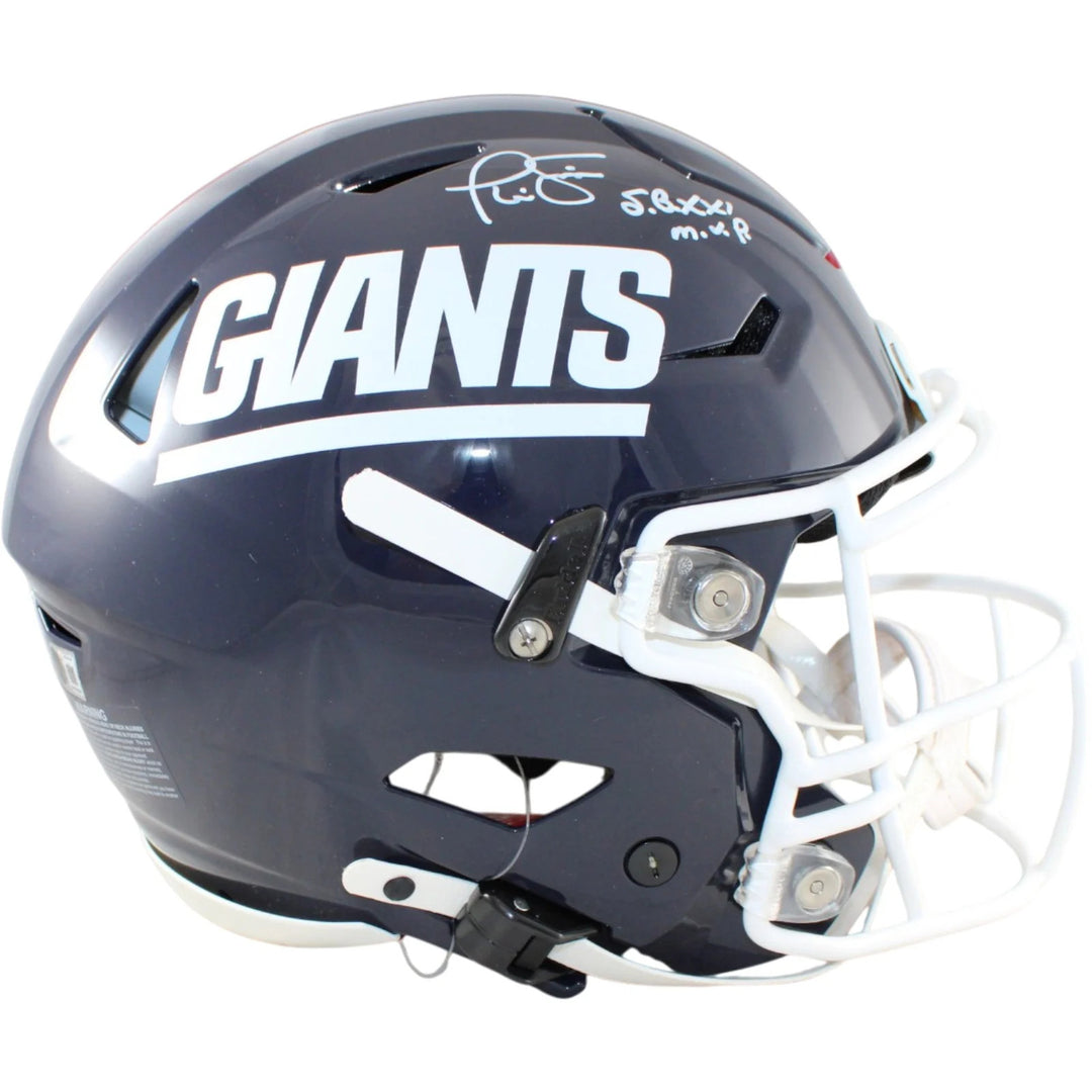 Phil Simms Signed New York Giants SpeedFlex TB Helmet SB MVP Beckett WIT 58496
