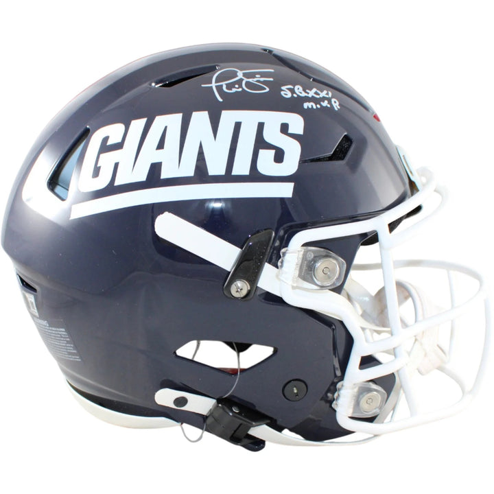 Phil Simms Signed New York Giants SpeedFlex TB Helmet SB MVP Beckett WIT 58496
