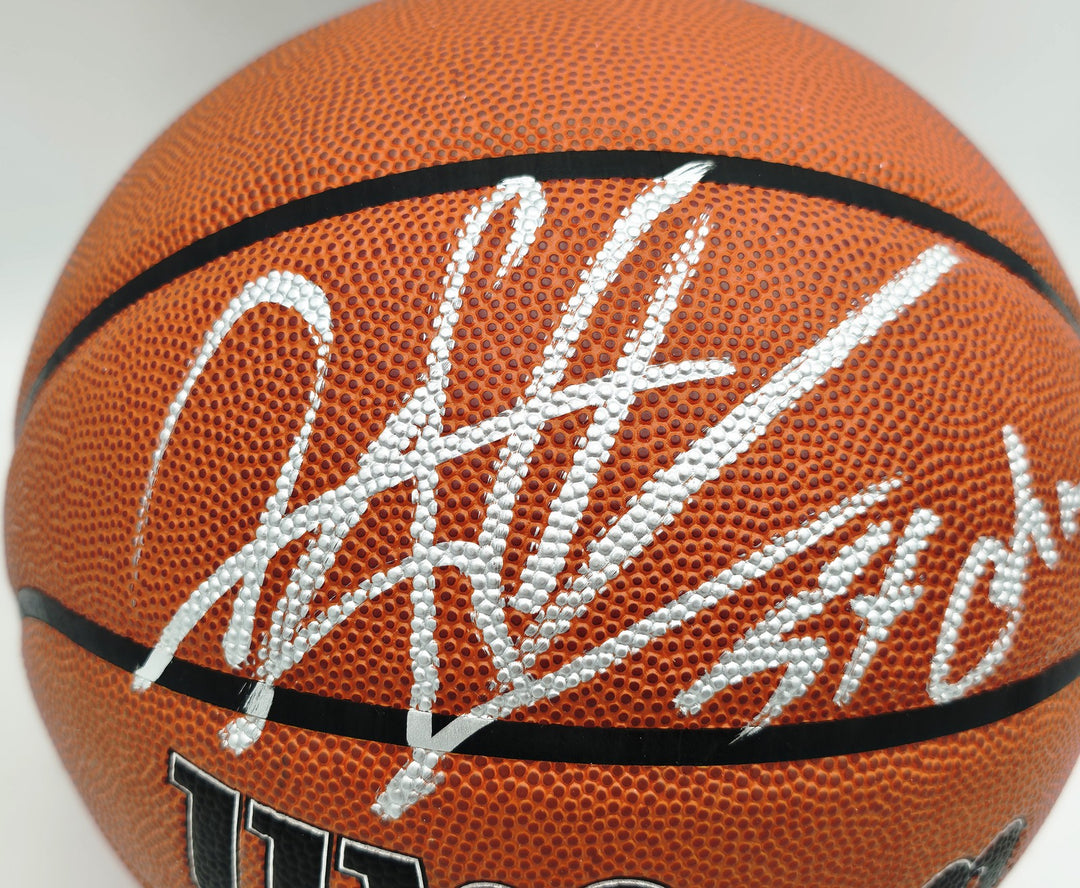 Dennis Rodman Auto Authentic Indoor/Outdoor Basketball Bulls "5X Champ" Beckett