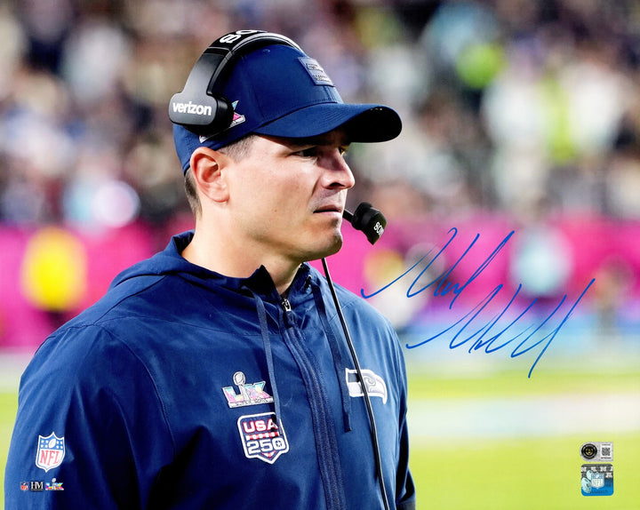Mike Macdonald Signed Seahawks 16x20 Photo Beckett BAS Witness