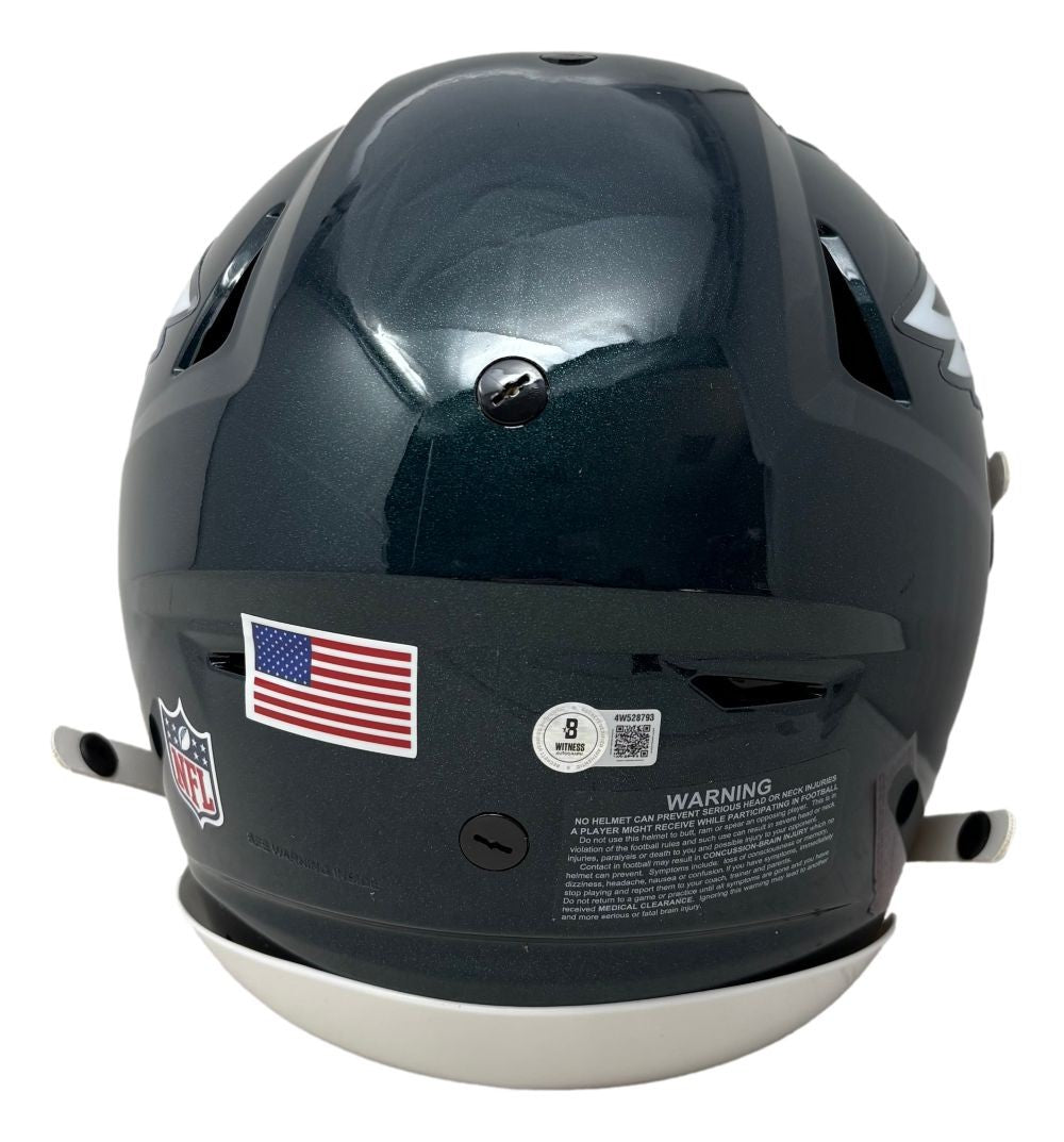 Brian Dawkins Signed Philadelphia Eagles FS Authentic SpeedFlex Helmet BAS