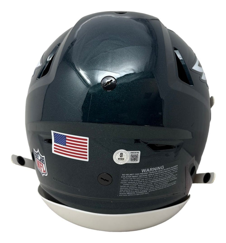 Brian Dawkins Signed Philadelphia Eagles FS Authentic SpeedFlex Helmet BAS