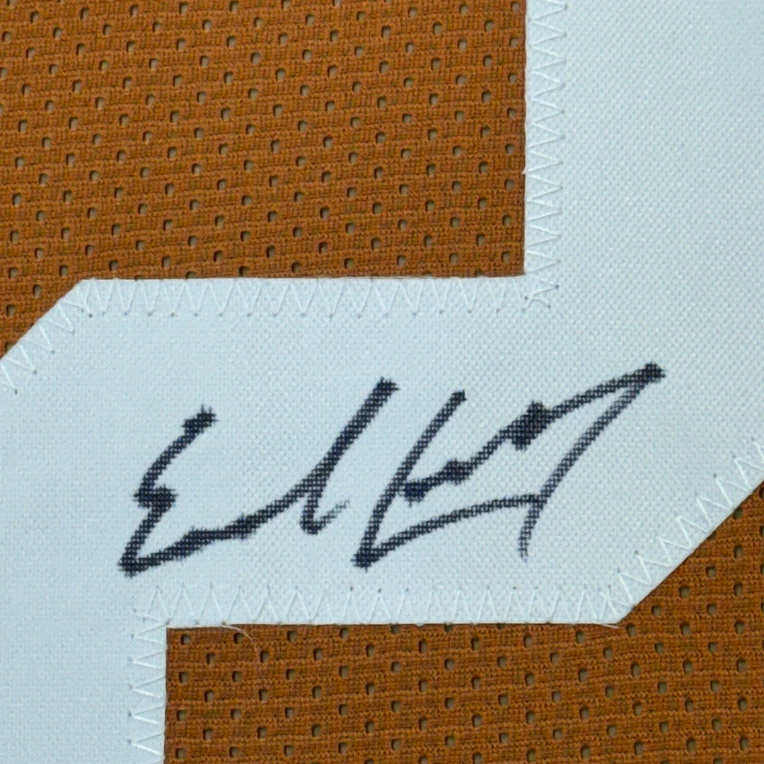 Framed Autographed/Signed Earl Campbell 35x39 Texas Orange Jersey Beckett COA