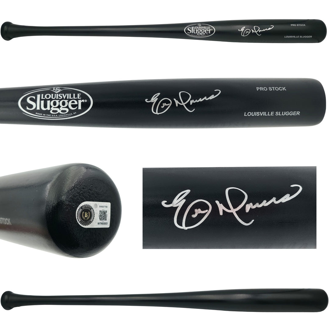 Eric Davis Signed Black Louisville Slugger Pro Stock Bat BAS Witness