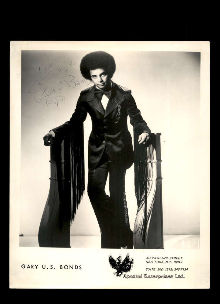 Gary U.S. Bonds JSA Loa Signed 8x10 Photo Autograph
