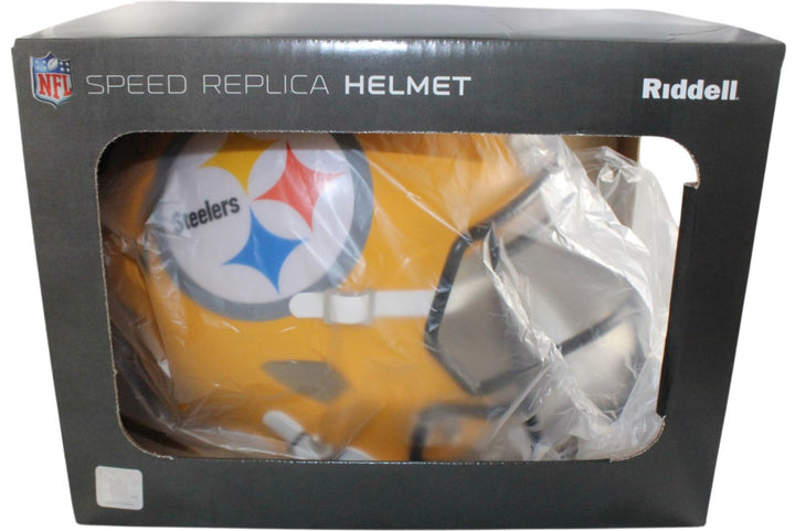 Dermontti Dawson Autographed Pittsburgh Steelers F/S Gold Helmet Beckett W 55390