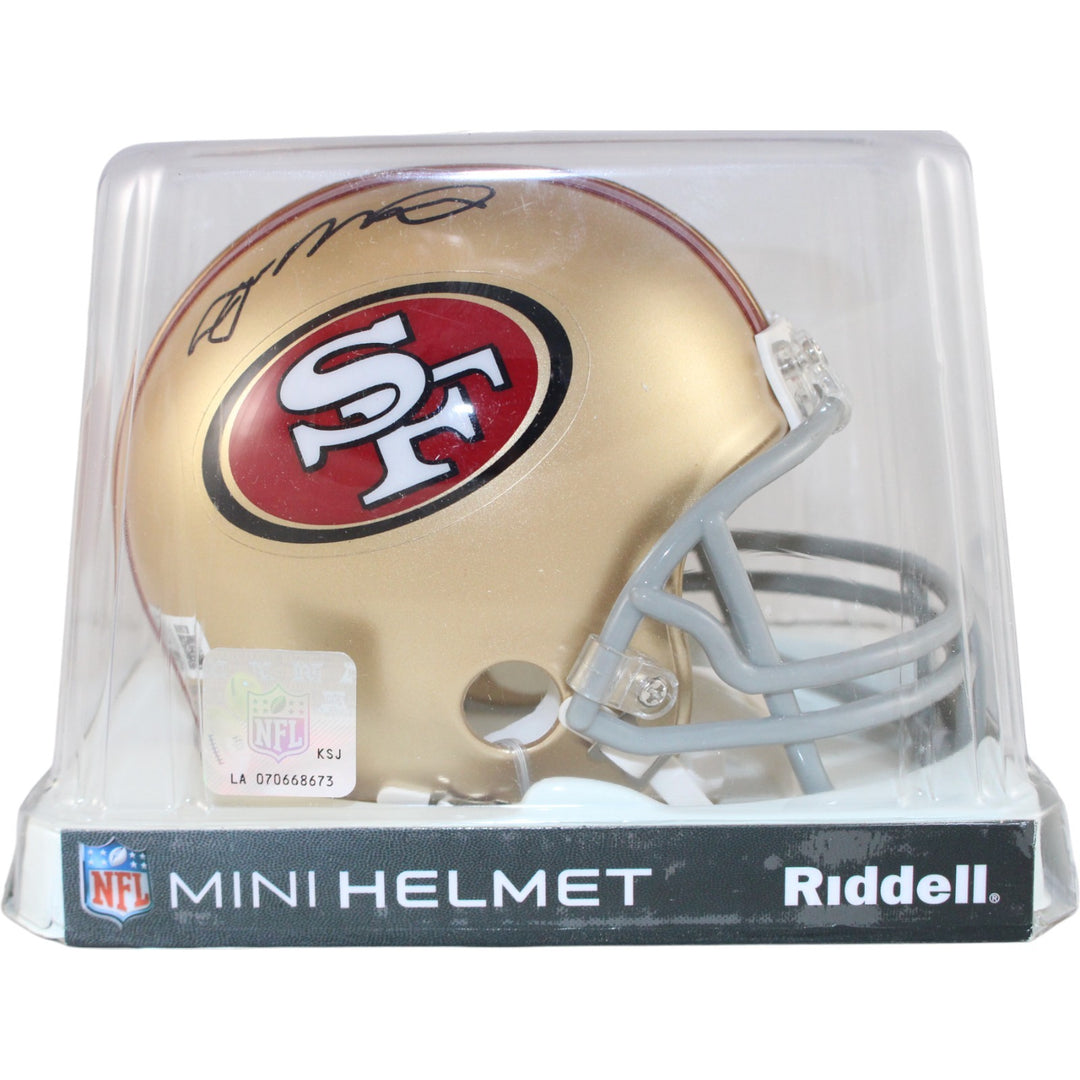 Joe Montana Autographed San Francisco 49ers VSR4 Mini Helmet Beckett 53161