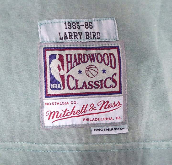 Celtics Larry Bird Auto Green Mitchell Ness Washed Out Swingman Jersey L Beckett