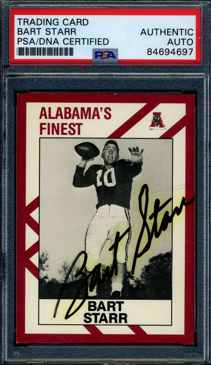 Bart Starr PSA DNA Signed 1988 Alabamas Finest Autograph