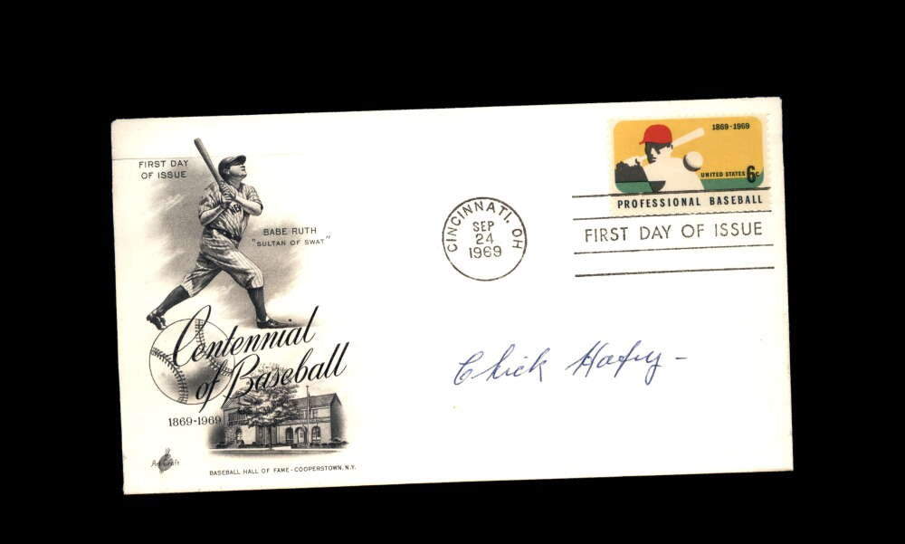 Chick Hafey PSA DNA Signed 1969 First Day Cover Cache FDC Autograph
