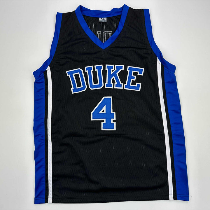 Facsimile Autographed JJ J.J. Redick Duke Black Reprint Jersey Size Men's XL
