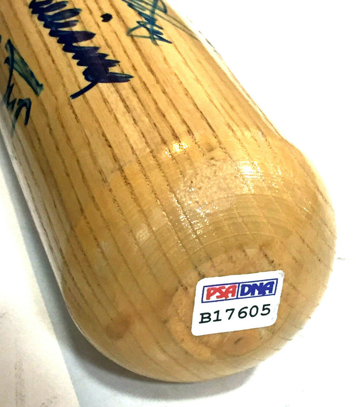 500 HR Club Signed Bat Ted Williams Willie Mays Hank Aaron 10 Auto MINT PSA LOA