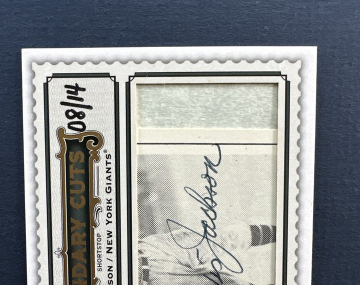 2009 SP Legendary Cuts Travis Jackson Signed Cut auto card #8/14 Mint Hof