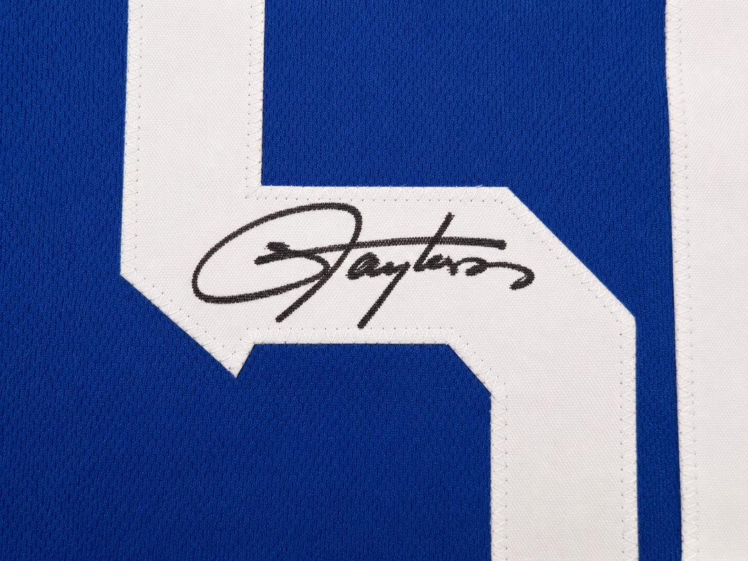 New York Giants Lawrence Taylor Signed Blue, Red & White Jersey Beckett Witness