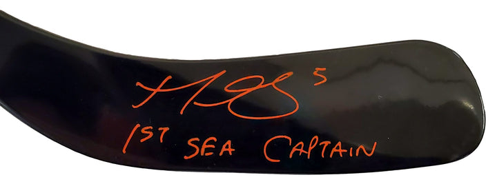 Mark Giordano Auto Blueglasco 24 Mini Stick Kraken 1st SEA Captain Fanatics