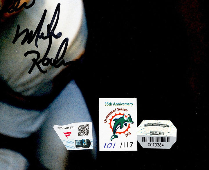 1972 Dolphins Perfect Season Team Auto 20x24 Photo 40+ Sigs Shula #/117 Fanatics