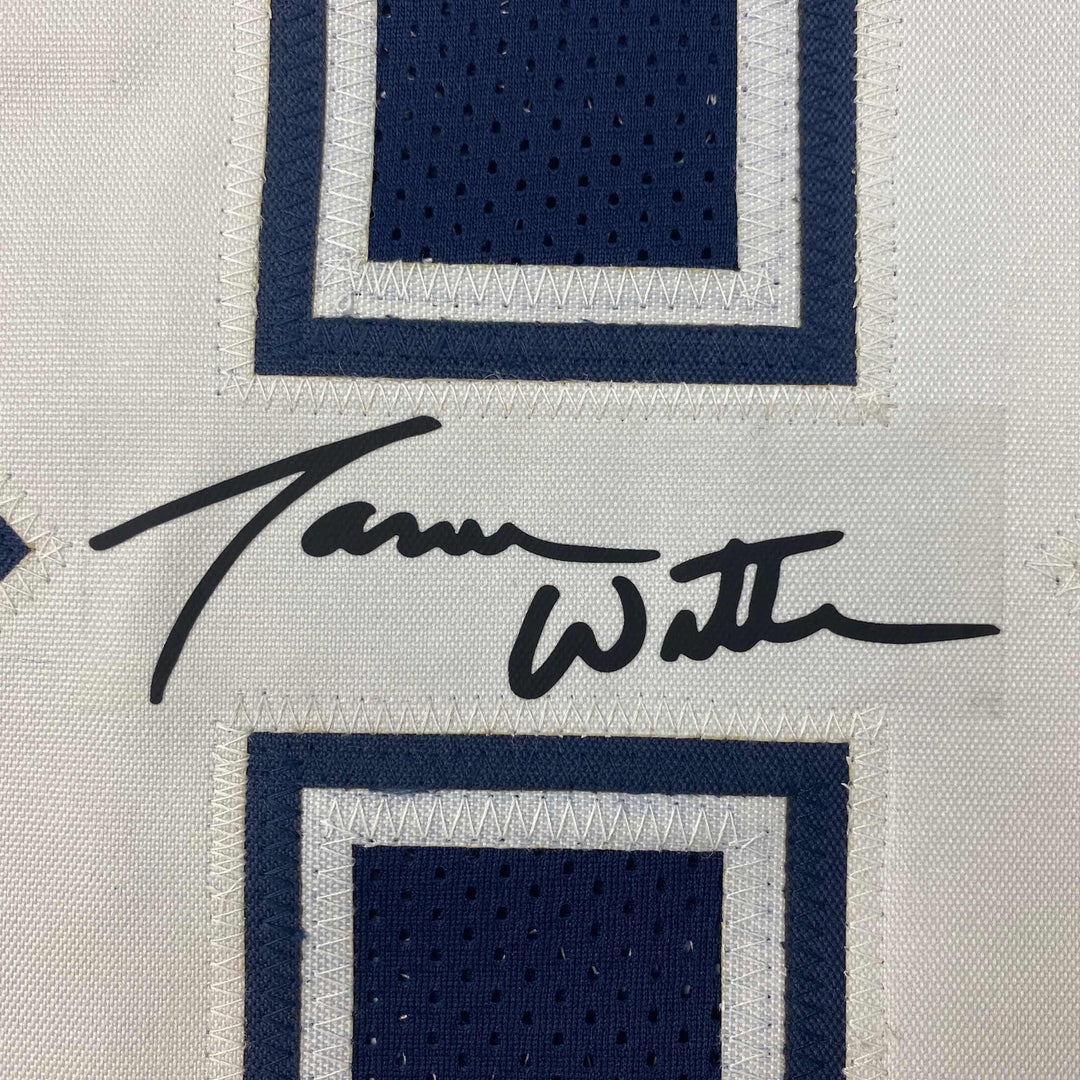 Facsimile Autographed Jason Witten Dallas Blue Reprint Jersey Size Men's XL