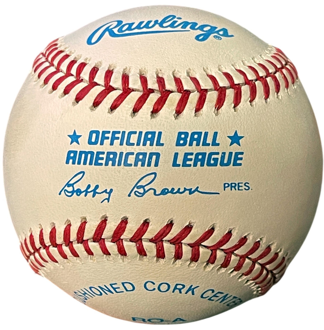Leon Day Signed OFC ROAL Rawlings American League Baseball -Beckett Review (HOF)