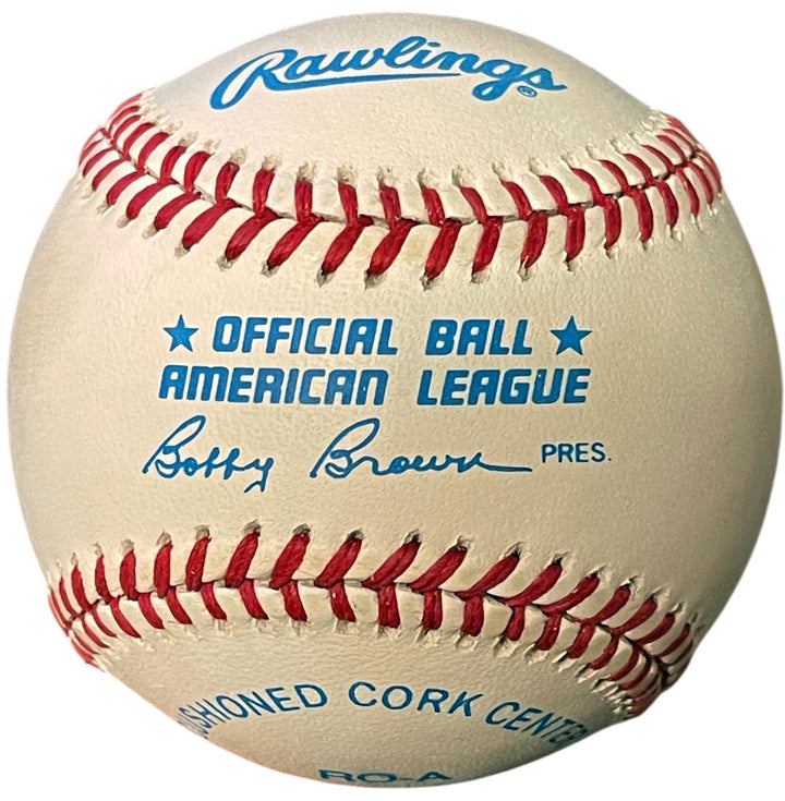Leon Day Signed OFC ROAL Rawlings American League Baseball -Beckett Review (HOF)