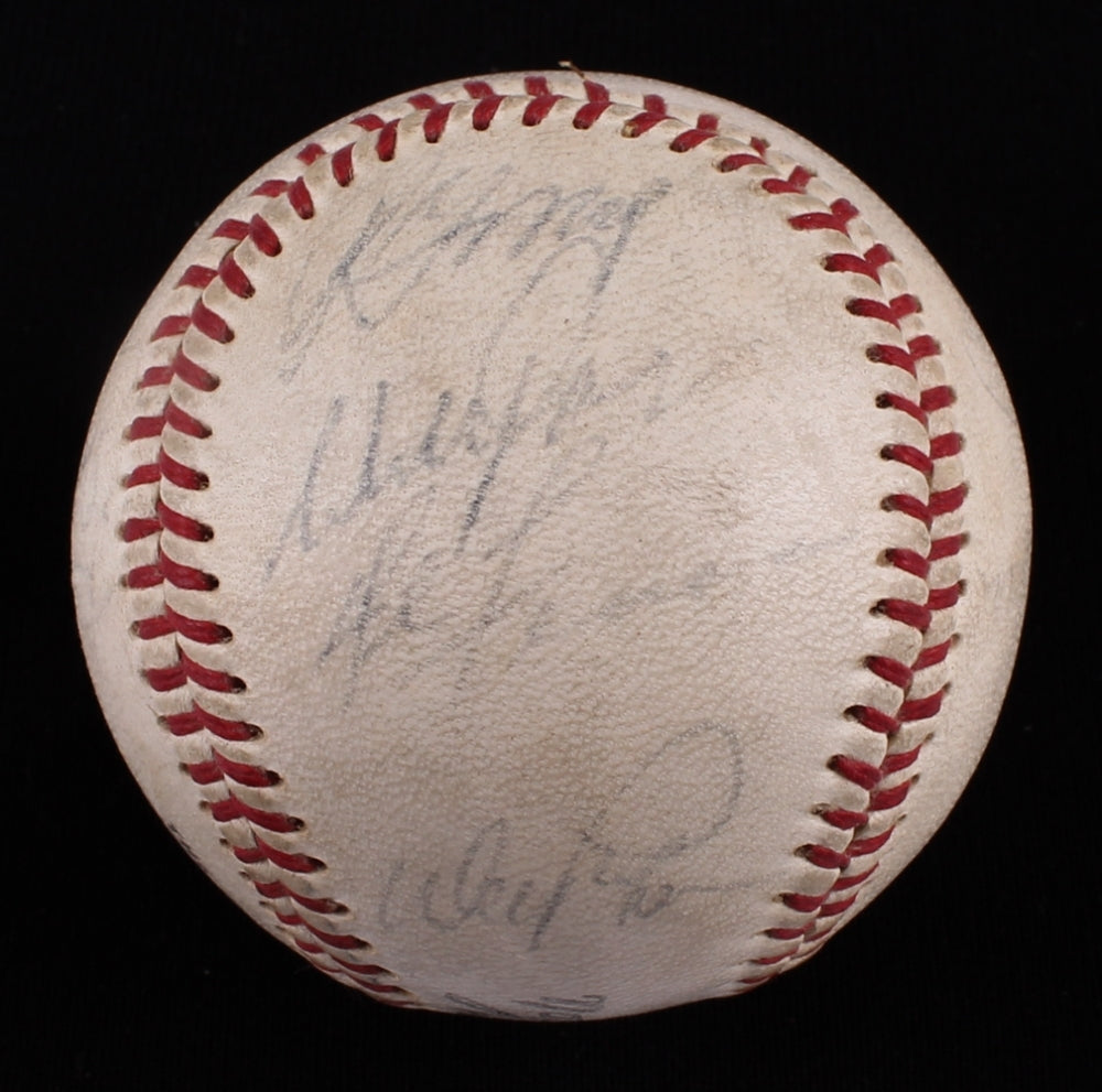 DODGERS TEAM SIGNED 1966 OFFICIAL SPALDING BALL DRYSDALE SUTTON TORBORG LEFEBVRE