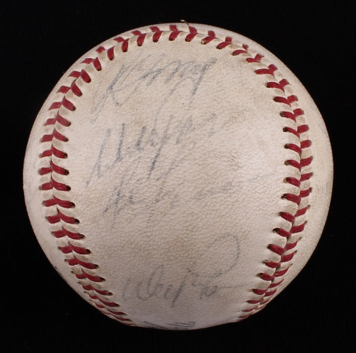 DODGERS TEAM SIGNED 1966 OFFICIAL SPALDING BALL DRYSDALE SUTTON TORBORG LEFEBVRE